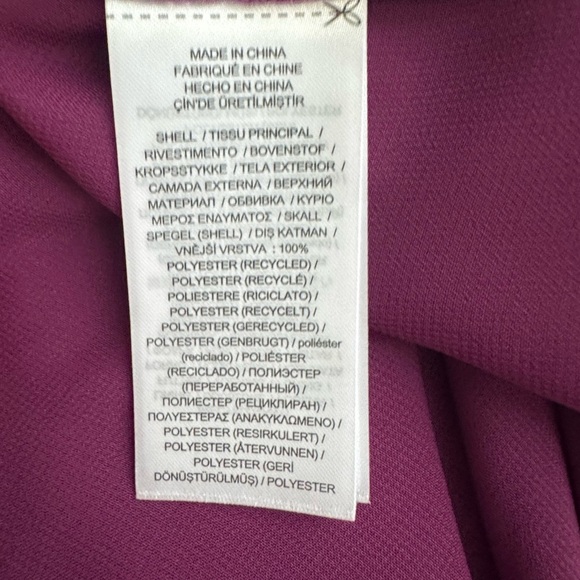 Lauren Ralph Lauren Belted Crepe Dress in Plum Purple Size 8 - Picture 12 of 16